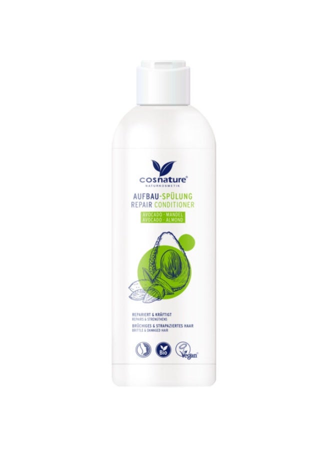cosnature Avocado & Almond Reconstructing Conditioner – Natural Conditioner for Brittle & Weak Hair – 250 ML – Made in Germany - Image 1